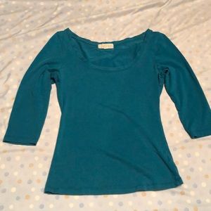 Forever 21 stretchy teal top